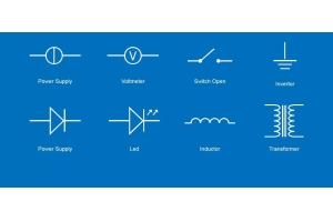 Mga simbolo ng electronic na bahagi ng circuit