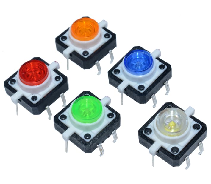  Tactile Switches Built-in LEDS