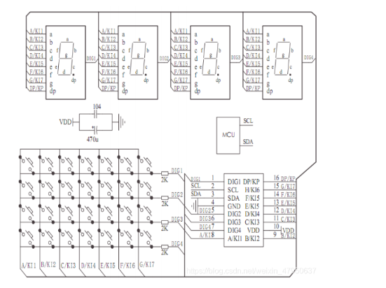 Circuit of TM1650