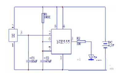 NE555 Infrared Control Delay Light