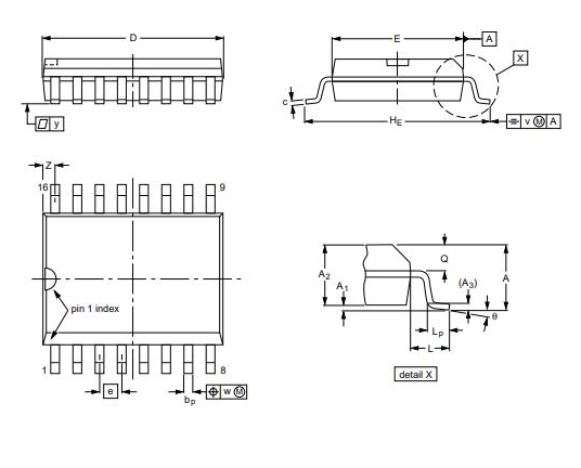 PCF8591 SO16 Package